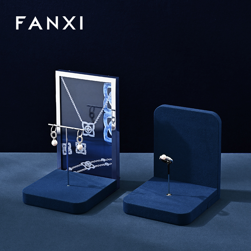 FANXI Luxury Multi-color metal Jewelry display set