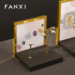 FANXI High end metal coffee Jewelry display set