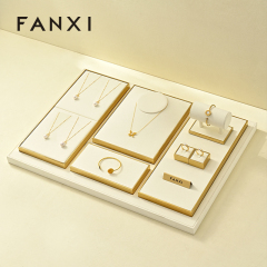 FANXI High quality off white metal Jewelry display set