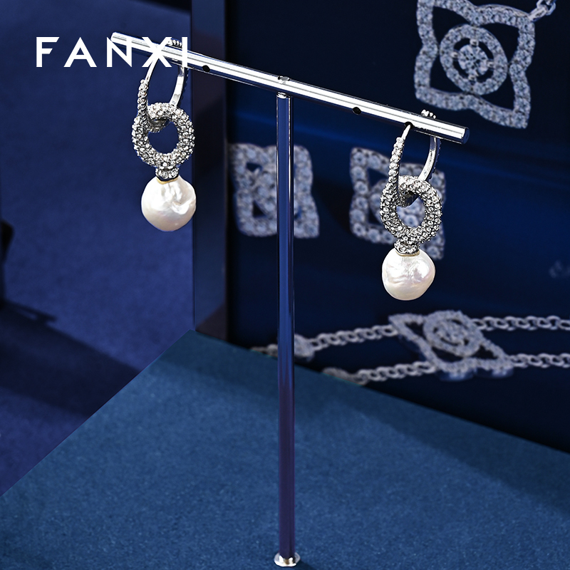 FANXI Luxury Multi-color metal Jewelry display set