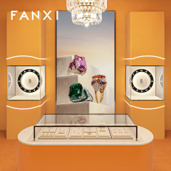 FANXI High quality off white metal Jewelry display set