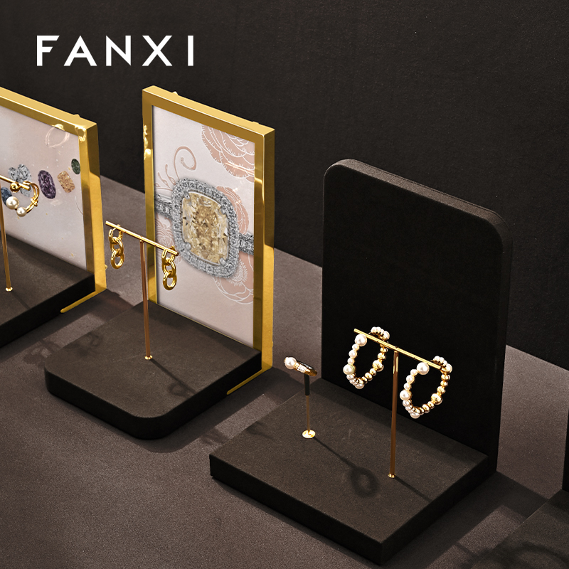 FANXI High end metal coffee Jewelry display set