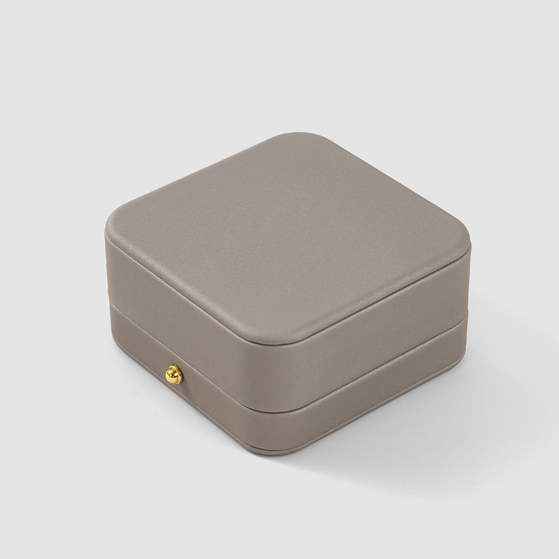 FANXI Custom Beige Velvet paper Jewelry box