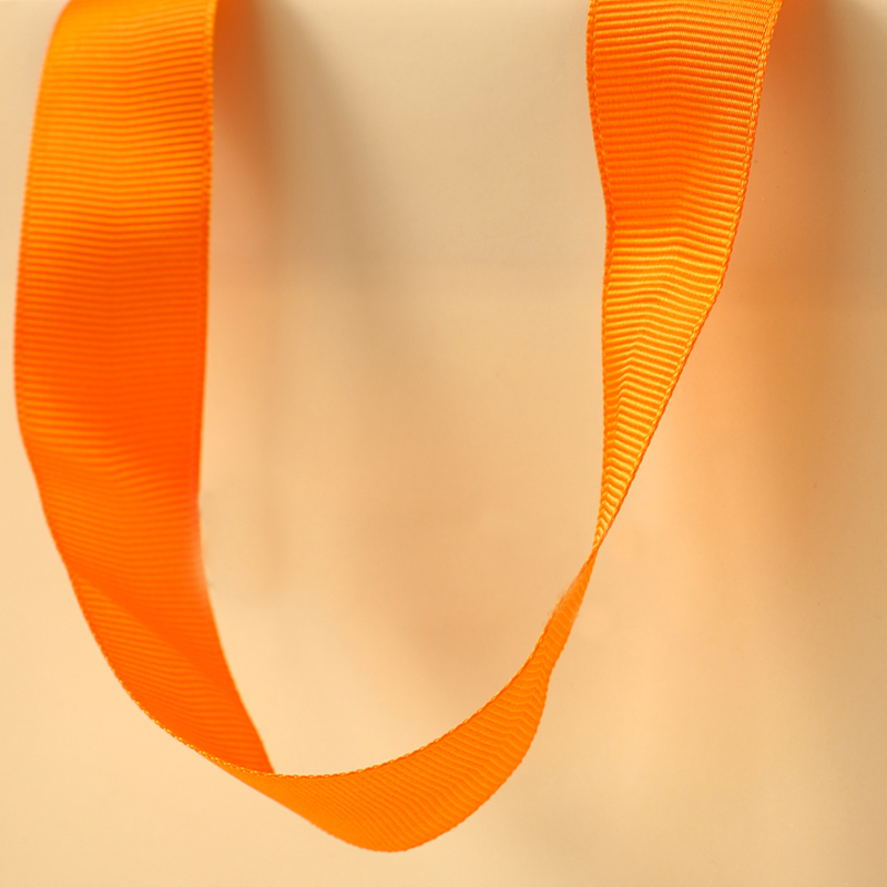 FANXI Luxury paper ribbon orange Jewelry bag