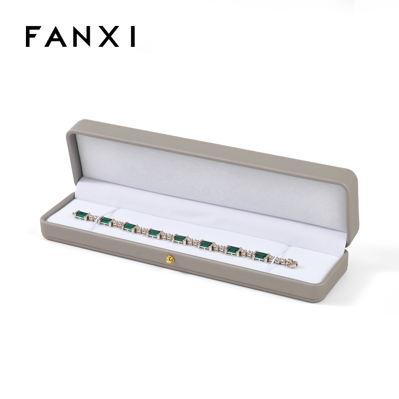 FANXI High end Beige elvet paper Beige Jewelry box
