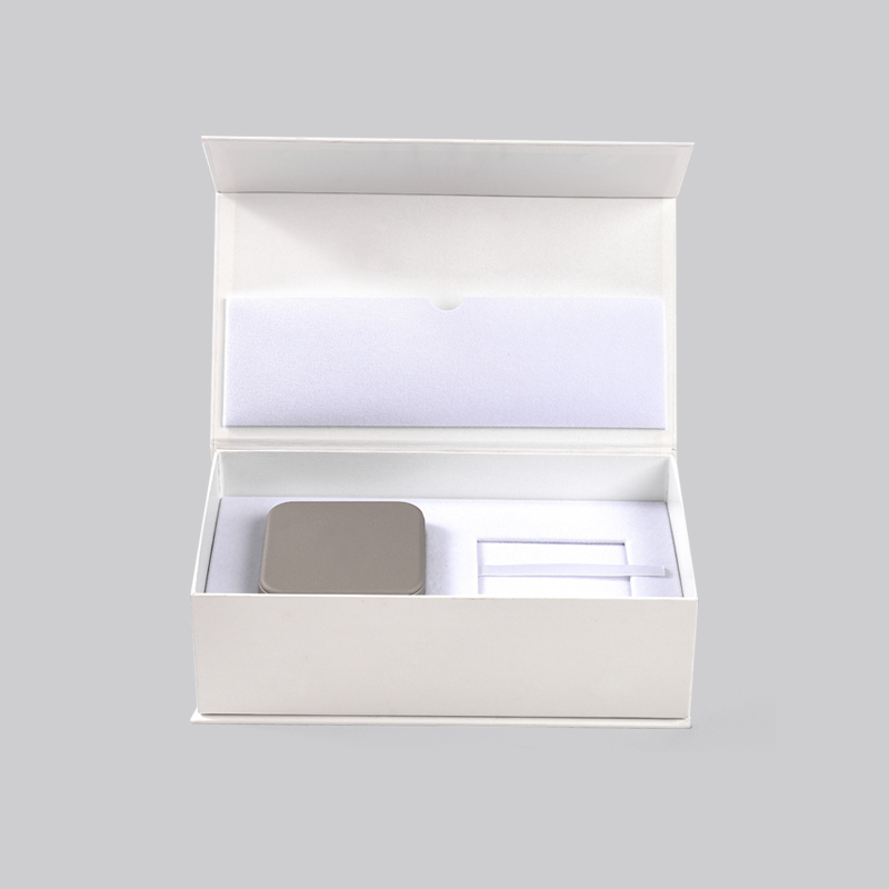 FANXI Custom Beige Velvet paper Jewelry box