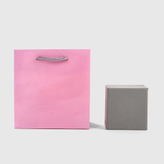 FANXI Factory Pink Coated paper ewelry bag