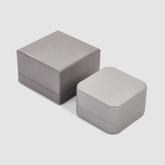 FANXI Wholesale Gray leather Velvet Erring box