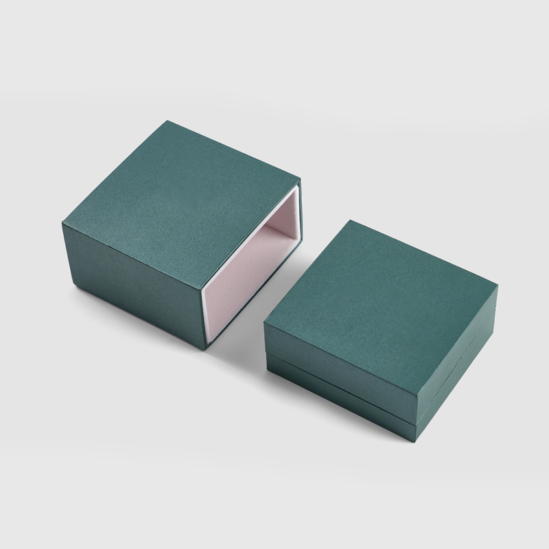 FANXI Green Custom Velvet Paper Jewelry box