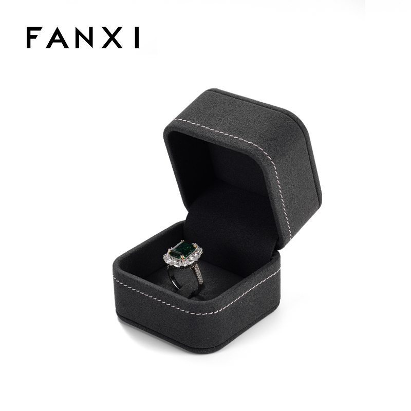FANXI Fashion Material Dark grey Jewelry box