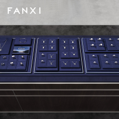 FANXI New arrival Blue Metal Jewelry combination set