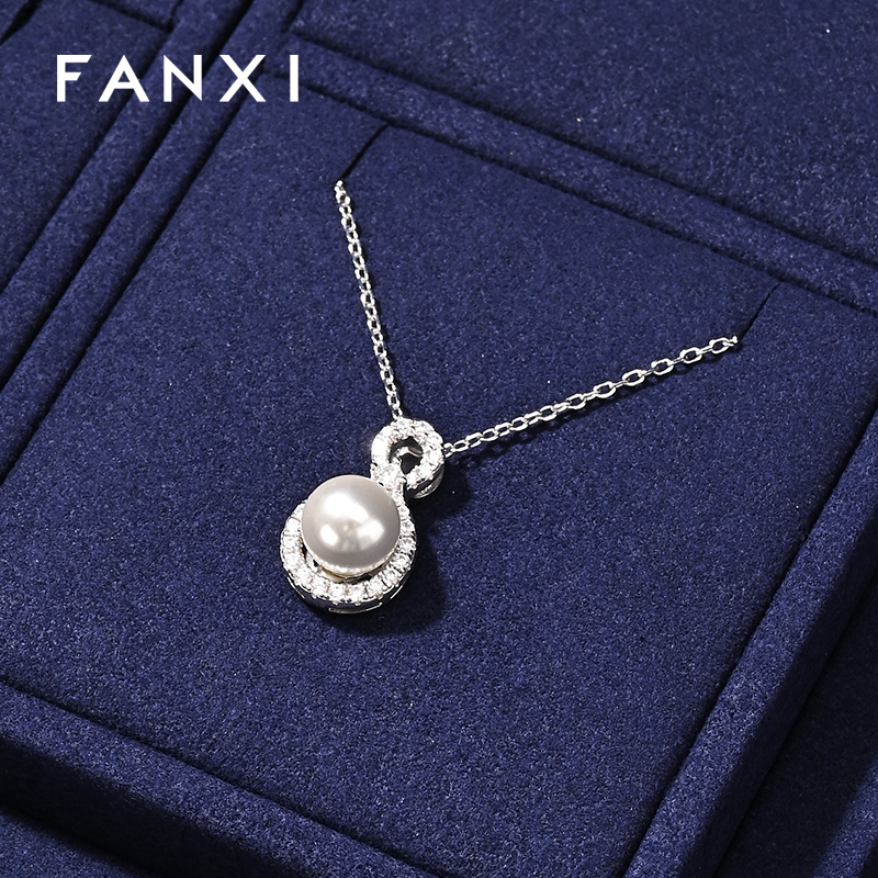 FANXI New arrival Blue Metal Jewelry combination set