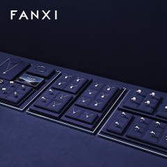 FANXI New arrival Blue Metal Jewelry combination set