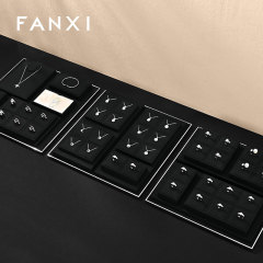 FANXI Factory Microfiber Black Jewelry combination set