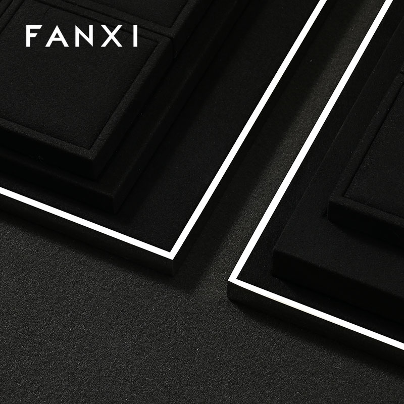 FANXI Factory Microfiber Black Jewelry combination set