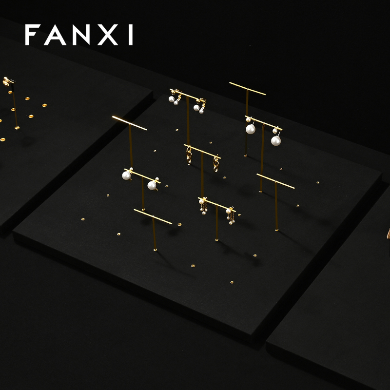 FANXI New arrival Black metal Jewelry display set
