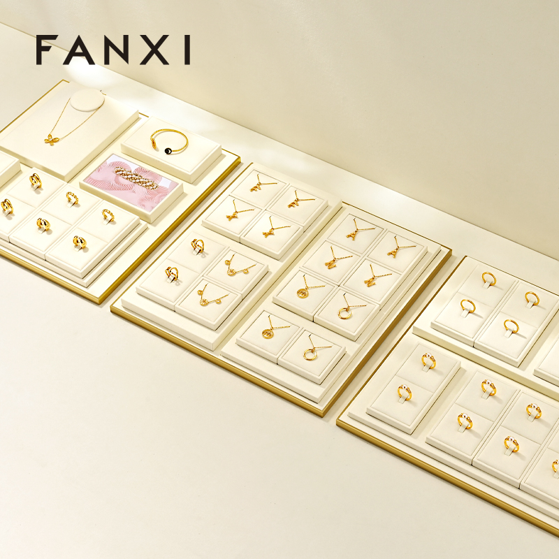 FANXI Hot sale Microfiber rice metal Jewelry set
