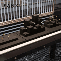 FANXI New arrival Microfiber and metal Jewelry display set series