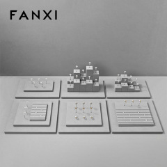 FANXI High end Gray Microfiber luxury jewellery display