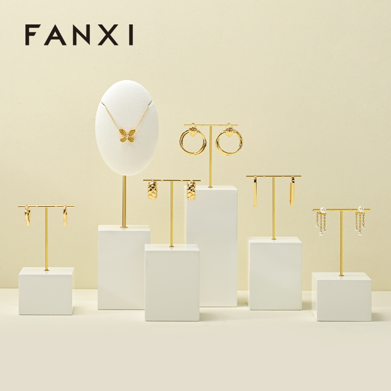 FANXI High quality White MDF painting Jewelry display