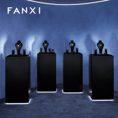 FANXI Fashion Black Microfiber Jewelry display set