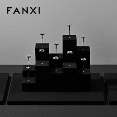 FANXI New arrival metal Black Microfiber jewelry display