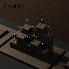 FANXI New arrival Microfiber and metal Jewelry display set series
