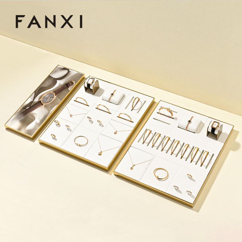 FANXI Factory White metal jewelry display tray