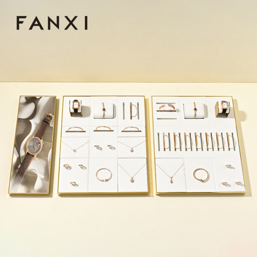 FANXI Factory White metal jewelry display tray