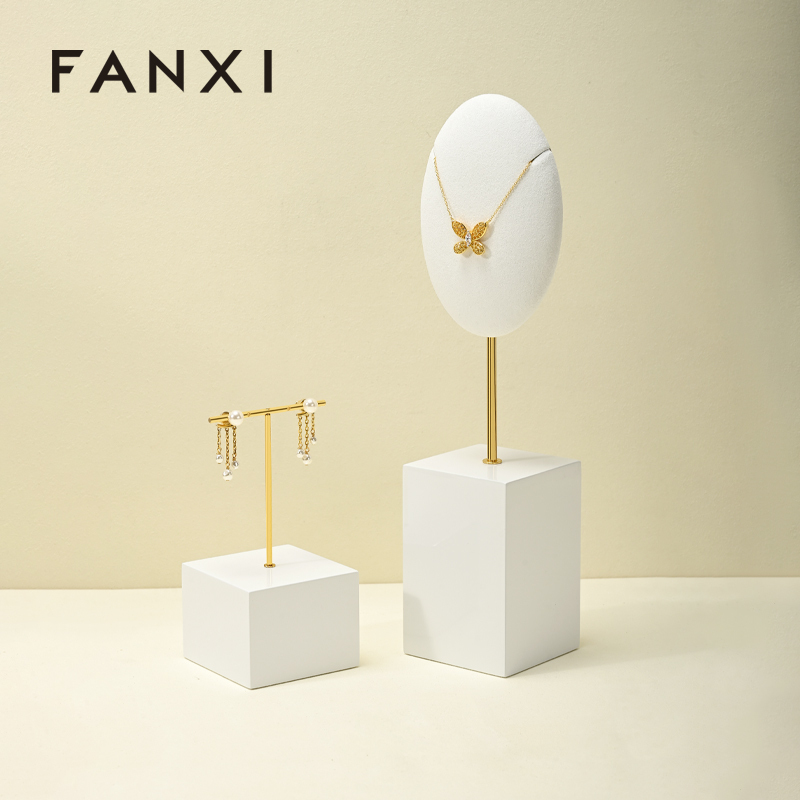 FANXI High quality White MDF painting Jewelry display