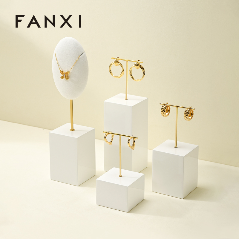 FANXI High quality White MDF painting Jewelry display