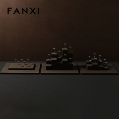 FANXI New arrival Microfiber and metal Jewelry display set series