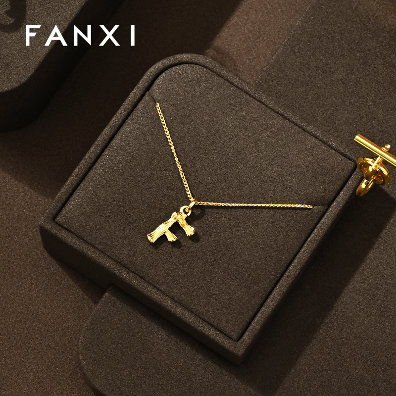 FANXI wholesale Coffee color Metal jewellery display