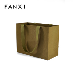 FANXI Custom Green Silk Jewelry bag