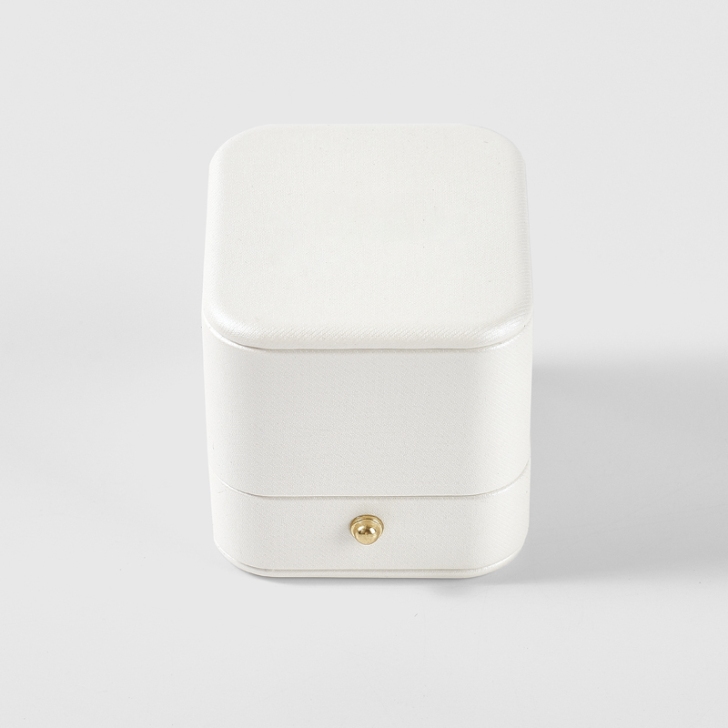 FANXI High quality White Leather silk Jewelry box