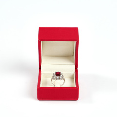 FANXI Custom red microfber Ring Box