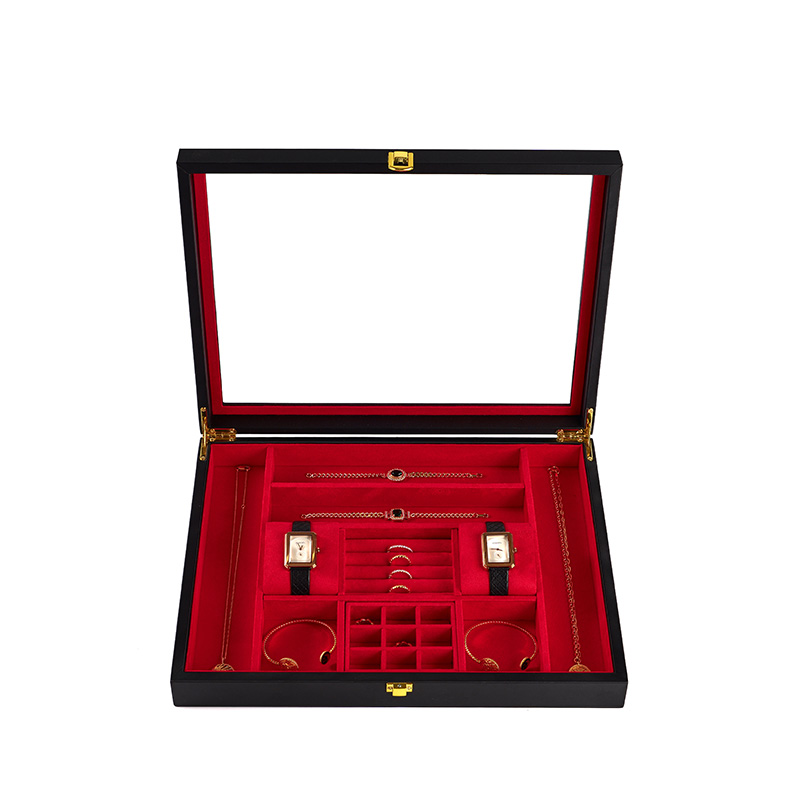 FANXI Custom Red Blue Microfiber watch boxes cases