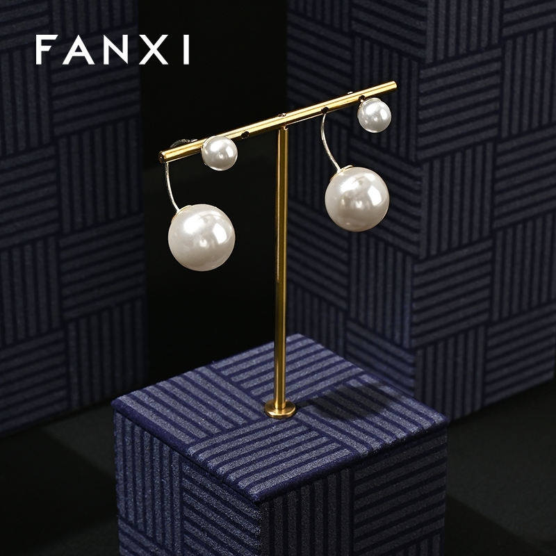 FANXI Luxury Blue Gold Jewelry Combination Set