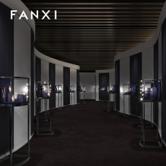 FANXI Luxury Blue Gold Jewelry Combination Set