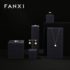 FANXI Luxury Blue Gold Jewelry Combination Set