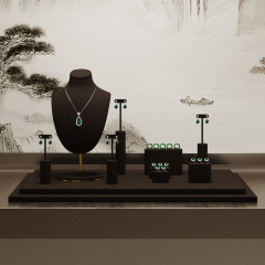 FANXI factory brown Microfiber fashion jewelry set