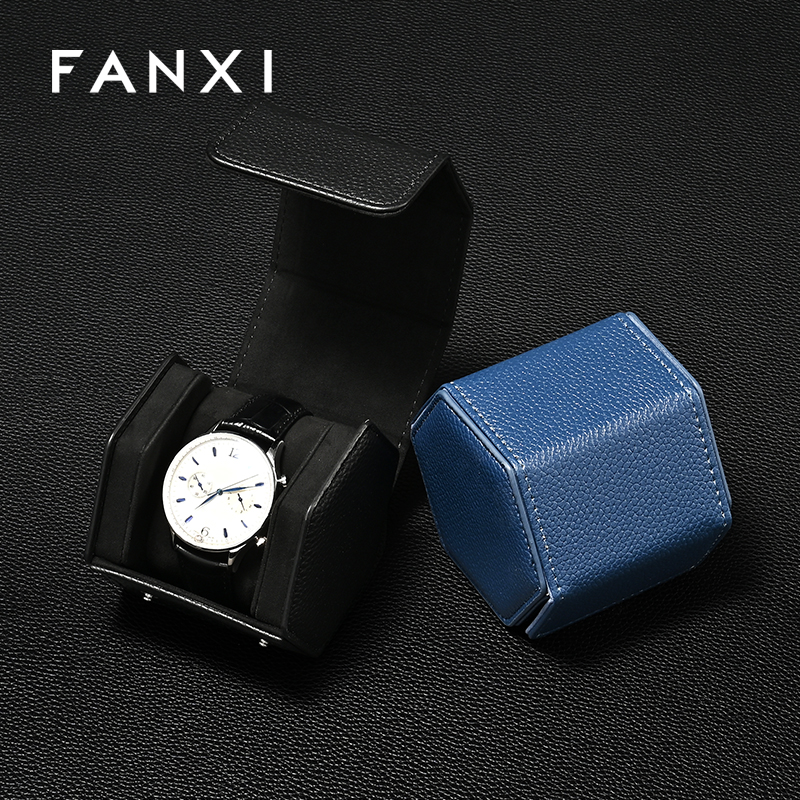FANXI Fashion leather Multi-coloroption Watch storage bag