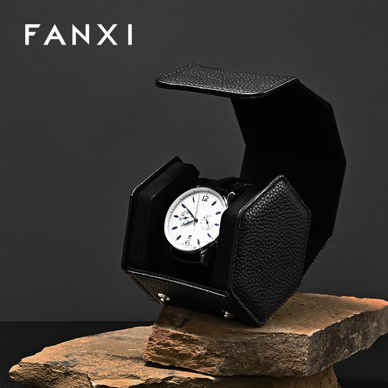 FANXI Fashion leather Multi-coloroption Watch storage bag