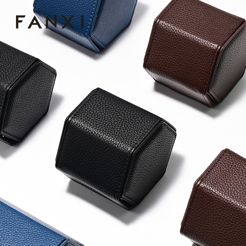 FANXI Fashion leather Multi-coloroption Watch storage bag