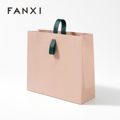 FANXI Custom art paper fesh-colored Jewelry Bag