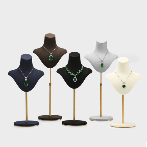 FANXI Luxury microfiber polychrome jewelry bust