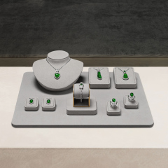 FANXI High end Gray Microfiber jewellery display set