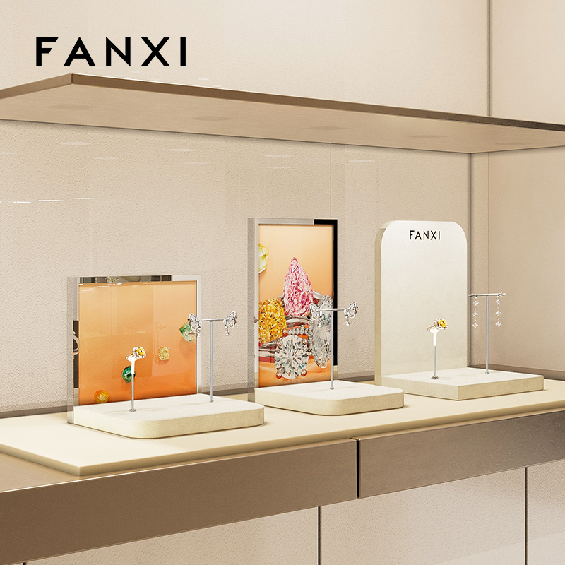 FANXI Hot sale Multi-coloroption metal Jewelry display
