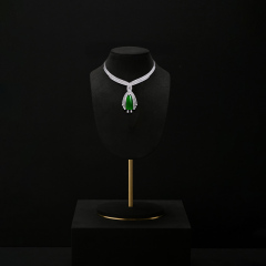 FANXI Wholesale polychrome microfiber jewelry bust