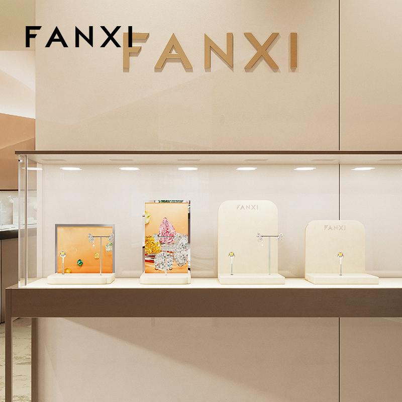 FANXI Hot sale Multi-coloroption metal Jewelry display